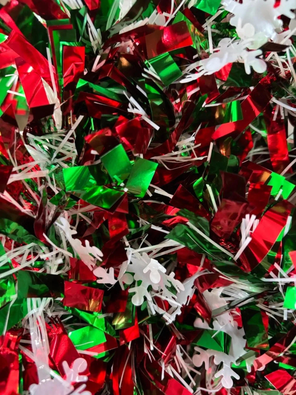 Yuxung 49.2 Ft Christmas Tinsel Garland Metallic Garland